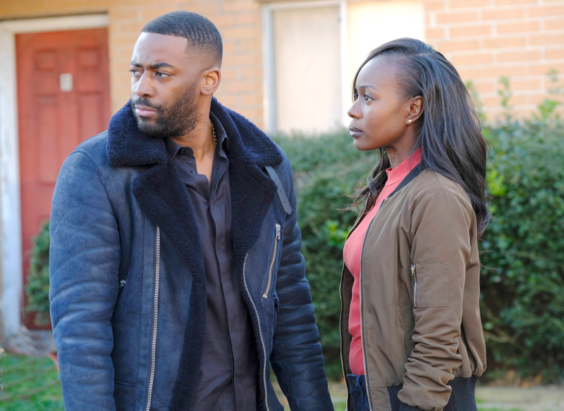 Ashley Thomas as Isaac and Anna Diop as Nicole in a scene from 24: Legacy (Guy D’Alema/Fox)